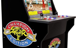 Arcade 1Up Street Fighter Costado Maquina Frontal Arcade Retro