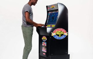 Arcade 1Up Street Fighter Tamano Real Costado Maquina Frontal Arcade Retro